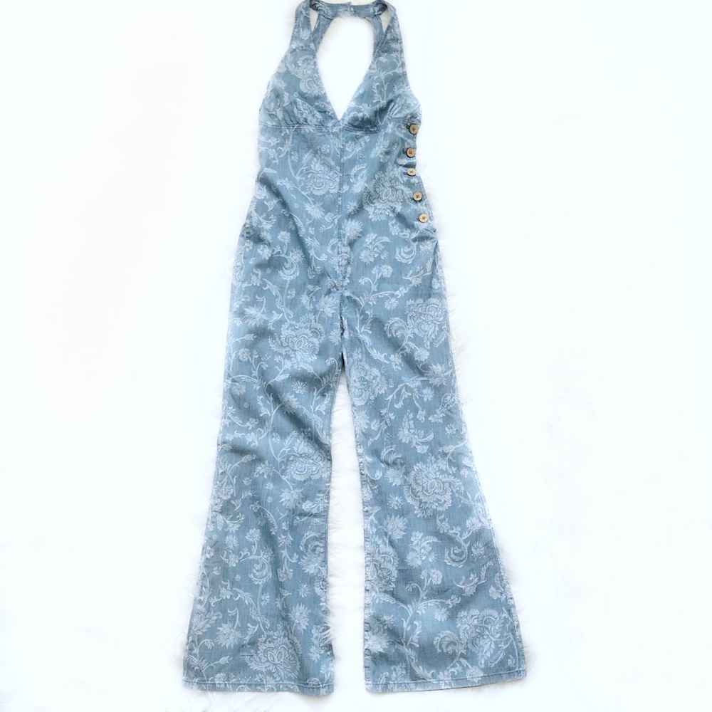 FREE PEOPLE Dance All Night Printed Jumpsuit! - Picture 3 of 6